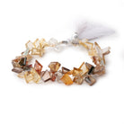 7x7-13x12mm Multi Color Golden Zircon Faceted Freeform 7.5 inch 70 Beads AAA - Beadsofcambay.com