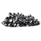7x7-15x15mm Black Spinel Faceted Hearts 15.5 inch 90 Beads A - Beadsofcambay.com