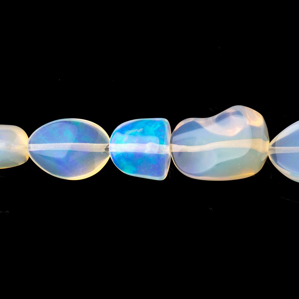 7x7-16x12mm Ethiopian Opal Plain Nugget Beads 16 inch 34 pieces - Beadsofcambay.com