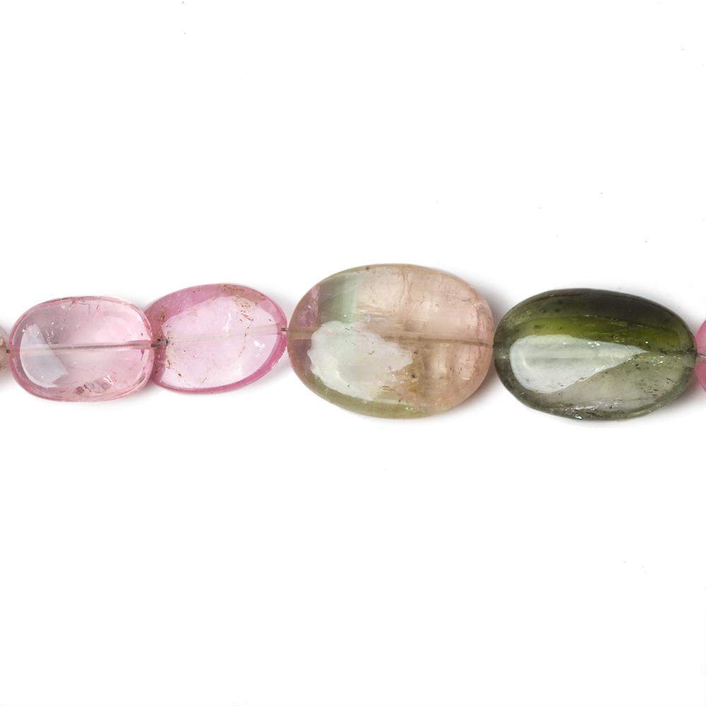 7x7-18.5x11.5mm Multi Color Tourmaline Plain Nugget Beads 18 inch 36 pieces - Beadsofcambay.com