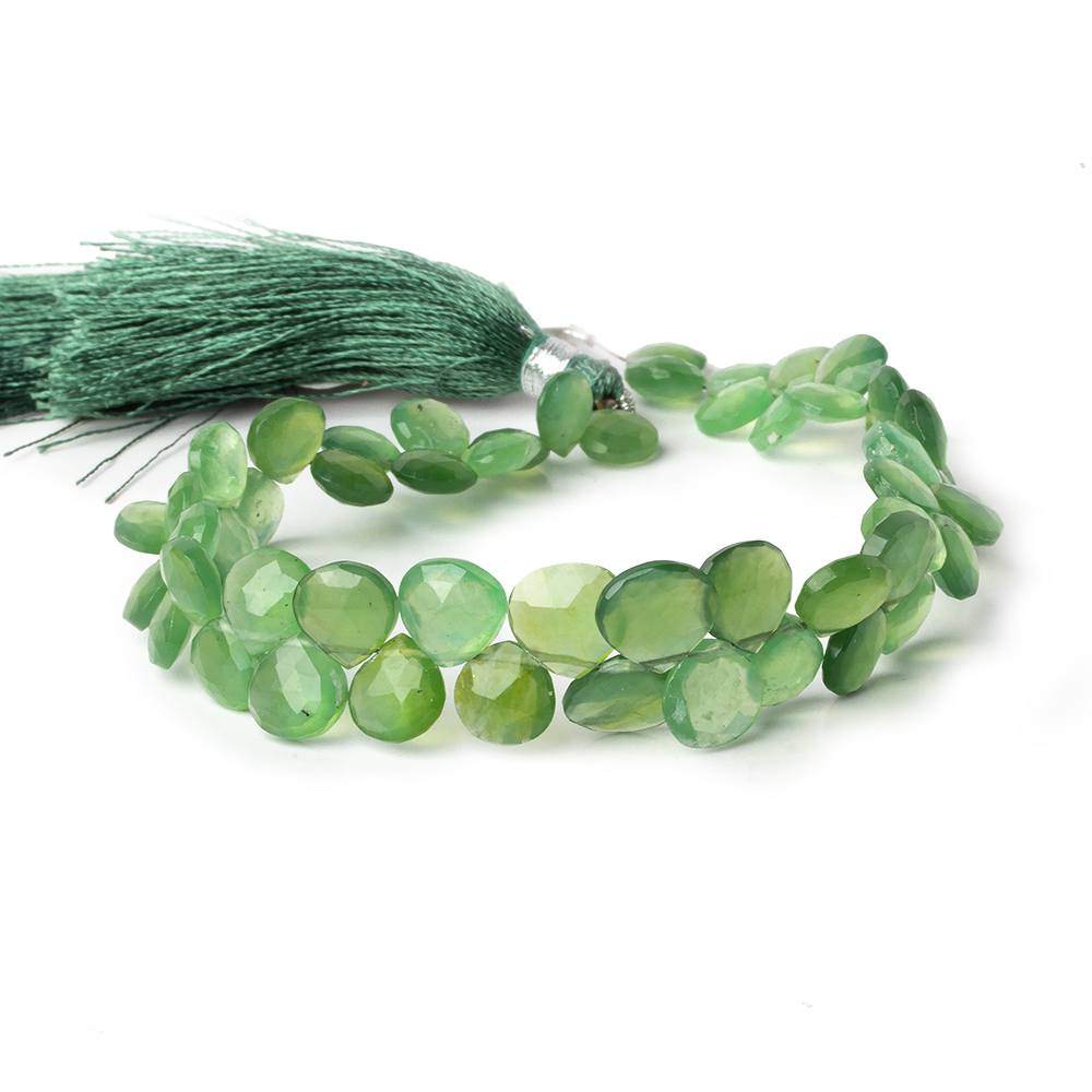 7x7-8.5x8.5mm Serpentine Faceted Heart Beads 8 inch 52 pieces A - Beadsofcambay.com
