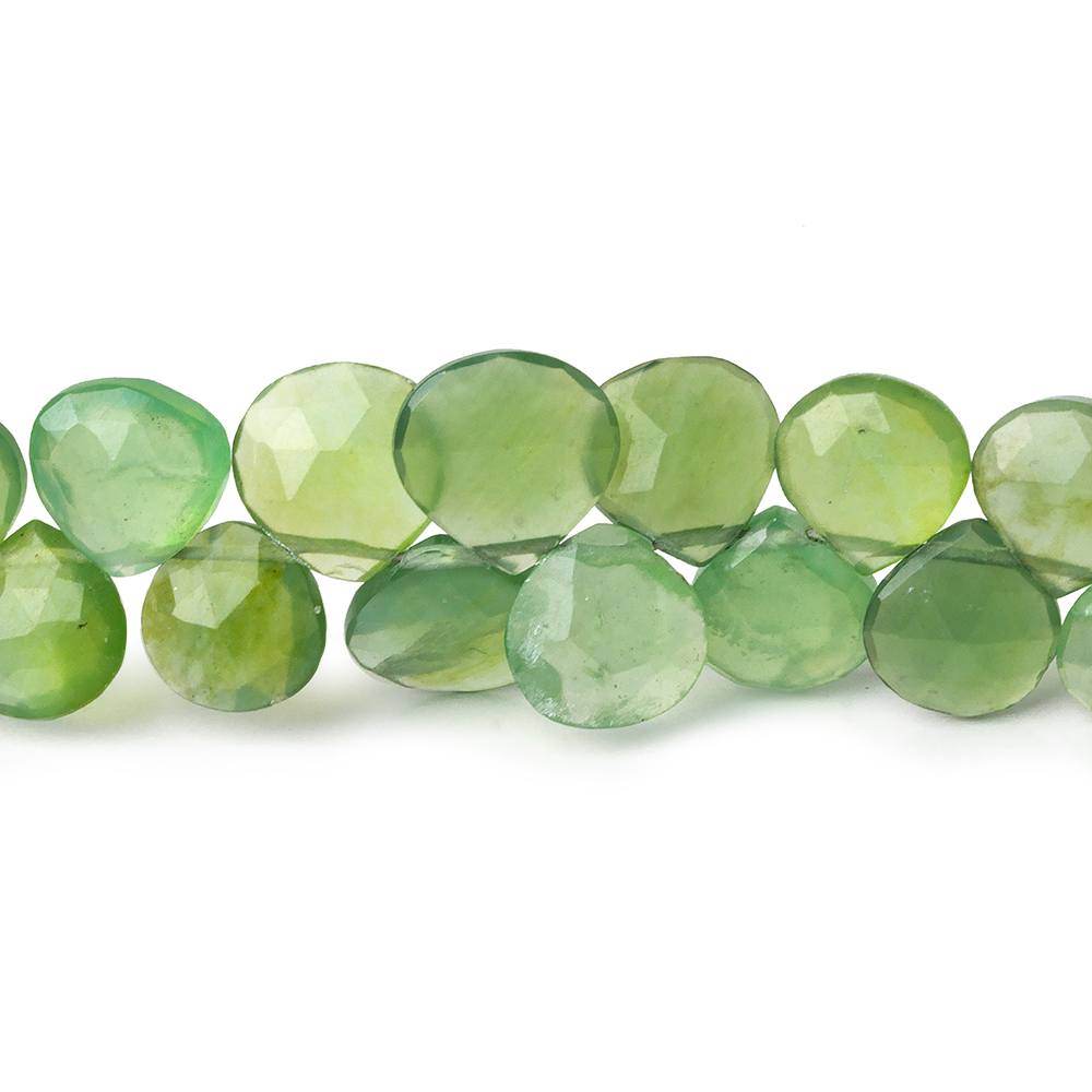 7x7-8.5x8.5mm Serpentine Faceted Heart Beads 8 inch 52 pieces A - Beadsofcambay.com