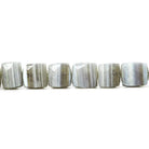7x7-8x8mm Banded Agate faceted cubes 8 inch 26 beads A - Beadsofcambay.com
