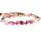 7x7-9x6mm Multi Color Tourmaline Plain Nugget Beads 15 inch 46 beads - Beadsofcambay.com