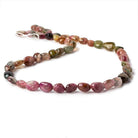 7x7-9x6mm Multi Color Tourmaline Plain Nugget Beads 15 inch 46 beads - Beadsofcambay.com