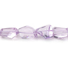 7x8-15x12mm Pink Amethyst Faceted Nugget Beads 17 inch 35 pieces - Beadsofcambay.com