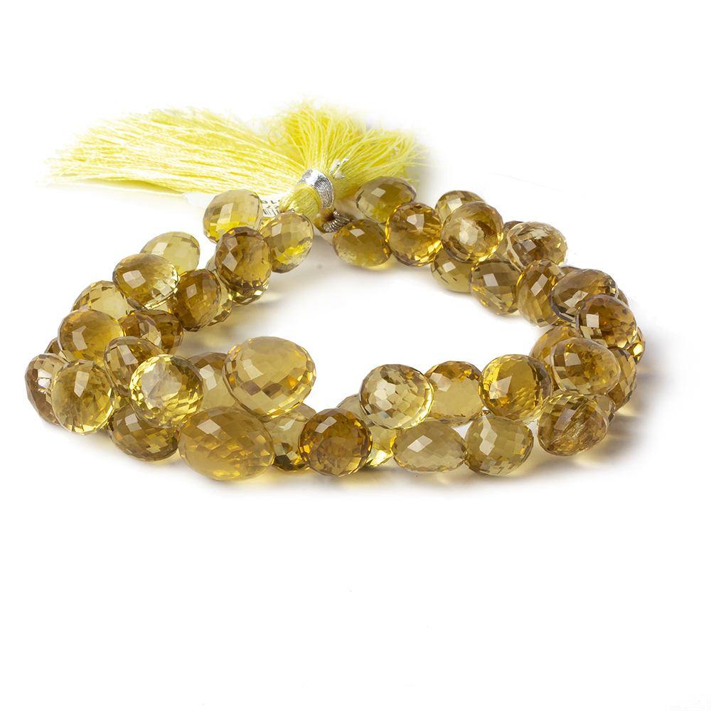7x9-9x12mm Honey Quartz Faceted Candy Kiss Beads 8 inch 54 pieces - Beadsofcambay.com