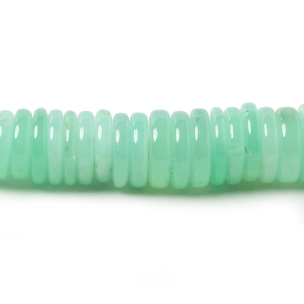 8-10.8mm Chrysoprase plain rondelle beads 18 inch 197 pieces - Beadsofcambay.com