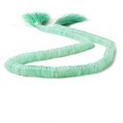 8-10.8mm Chrysoprase plain rondelle beads 18 inch 197 pieces - Beadsofcambay.com