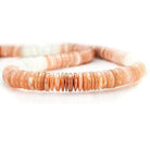 8-10mm Angel Skin and White Moonstone Plain Heshi Beads 190 pcs - Beadsofcambay.com