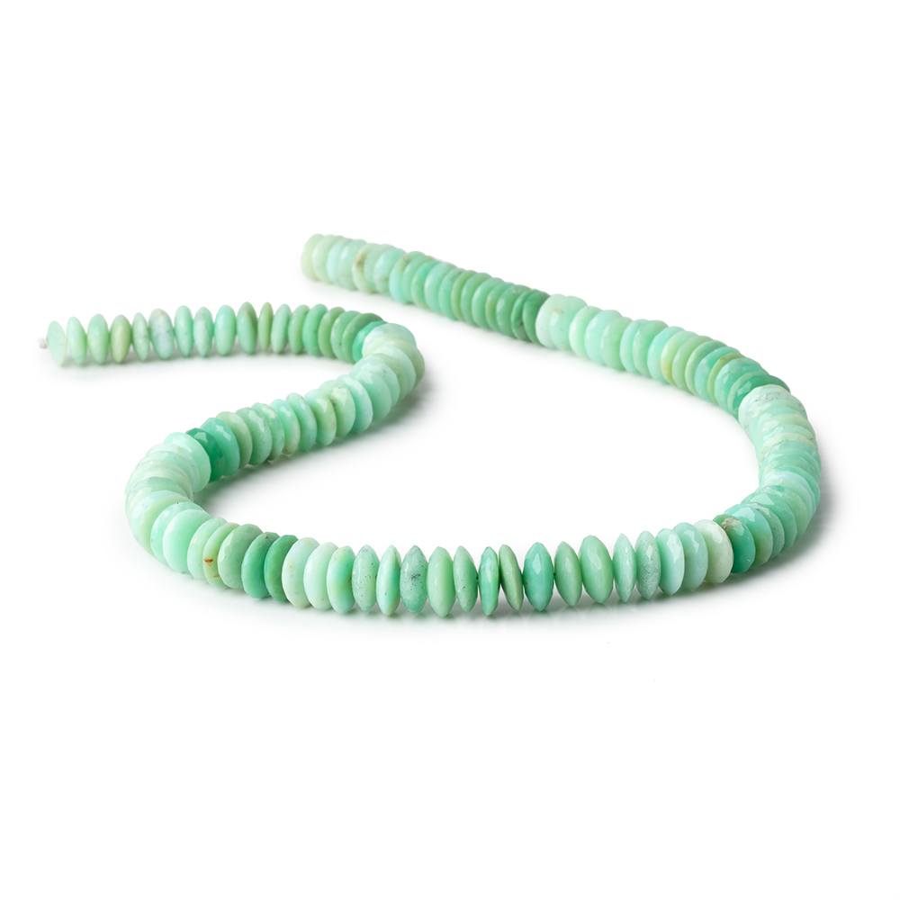 8-10mm Chrysoprase German Faceted Rondelle Beads 16 inch 124 pieces - Beadsofcambay.com