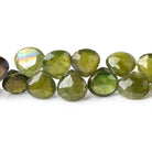 8-10mm Mystic Idocrase Faceted Heart Beads 8 inch 48 pieces - Beadsofcambay.com