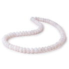 8-10mm Natural Lavender Chalcedony Faceted Rondelles 18 inch 75 Beads AAA - Beadsofcambay.com