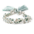 8-10mm Peacock Solar Quartz Faceted Heart Beads 7.5 inch 50 pieces - Beadsofcambay.com