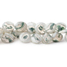 8-10mm Peacock Solar Quartz Faceted Heart Beads 7.5 inch 50 pieces - Beadsofcambay.com