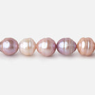 8-10mm Tri Color Ringed Baroque Freshwater Pearls 15.5 inch 40 Beads - Beadsofcambay.com