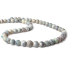 8-11.5mm Australian Opal Beads Faceted Rounds 18 inch 53 pieces - Beadsofcambay.com