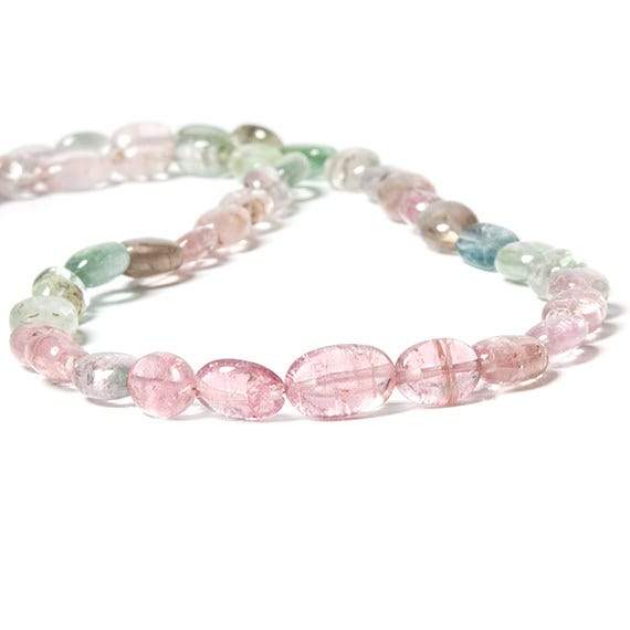 8-11mm Afghani Tourmaline Beads Plain Oval Nugget - Beadsofcambay.com
