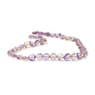 8-11mm Ametrine Straight Drill Faceted Hearts 13 inch 42 Beads - Beadsofcambay.com