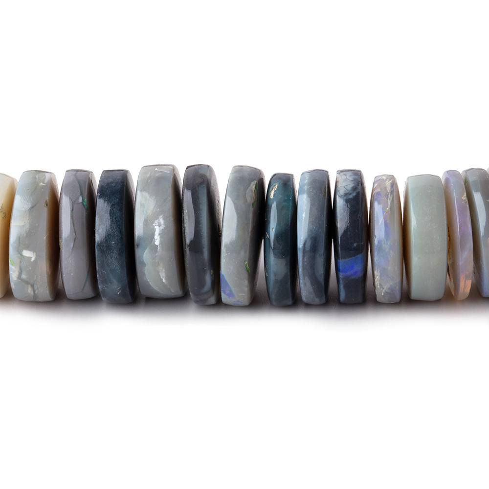 8-11mm Australian Opal Plain Heshi Beads 16 inch 145 pieces AA - Beadsofcambay.com