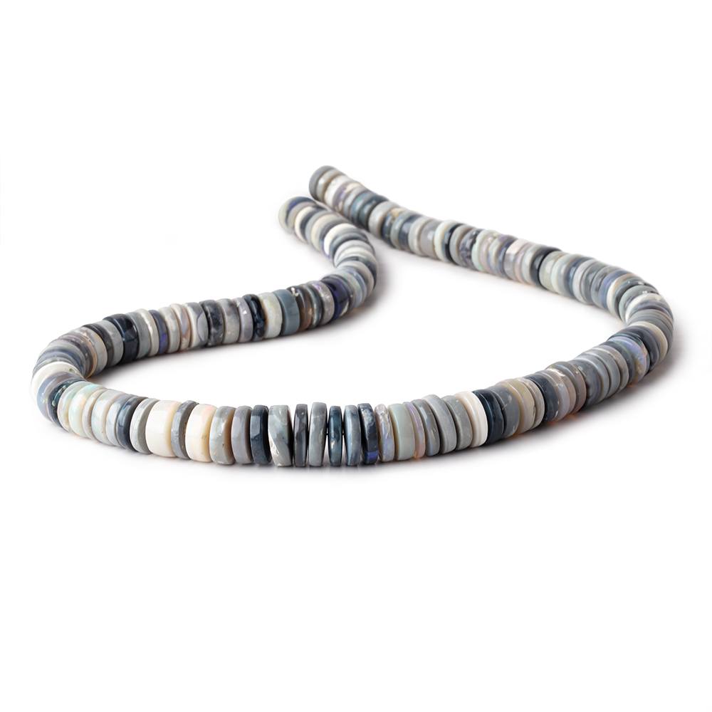 8-11mm Australian Opal Plain Heshi Beads 16 inch 145 pieces AA - Beadsofcambay.com
