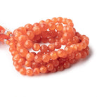 8-11mm Carnelian Faceted Round Beads 16 inch 48 pieces - Beadsofcambay.com