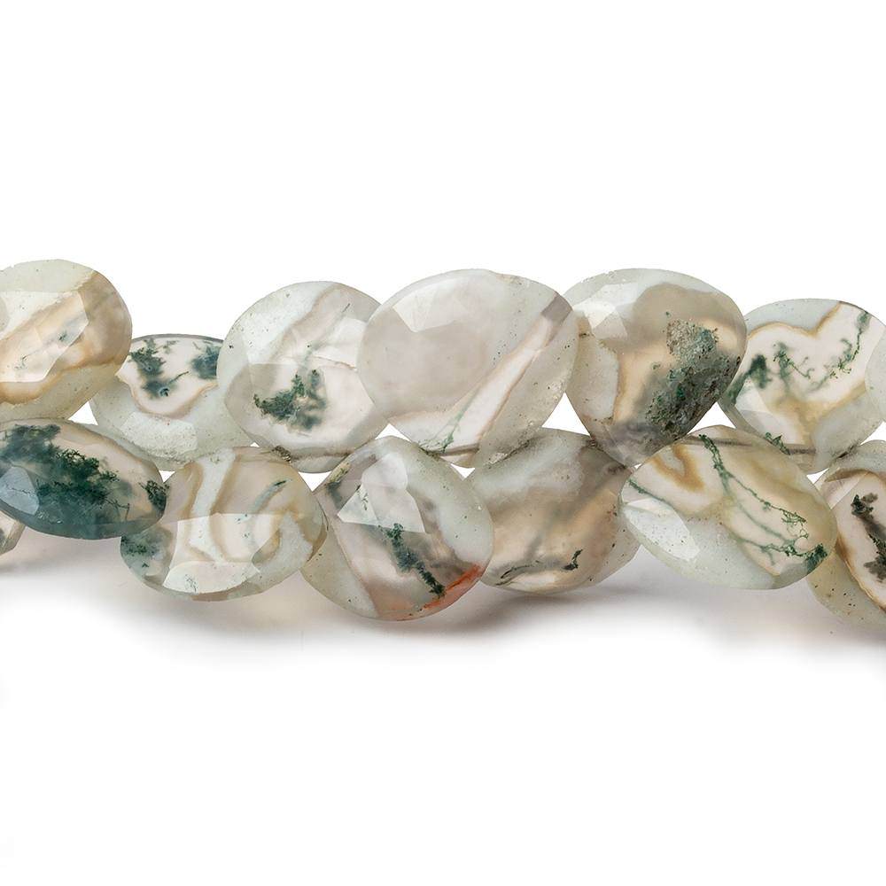 8-11mm Peacock Solar Quartz Faceted Heart Beads 7 inch 42 pieces - Beadsofcambay.com