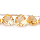 8-12mm Citrine Concave Faceted Hearts & Triangles 8 inch 18 Beads AAA - Beadsofcambay.com