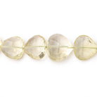 9-13mm Lemon Quartz Faceted Heart Beads 16 inch 42 pieces - Beadsofcambay.com