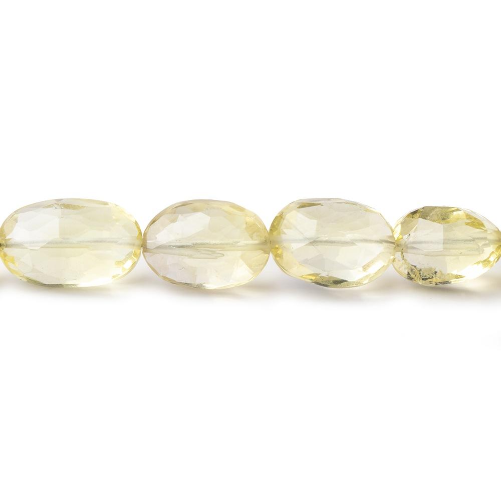 8-12mm Lemon Quartz Faceted Oval Beads 9 inch 23 pieces - Beadsofcambay.com