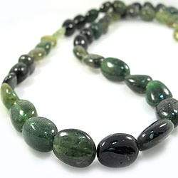 8-13mm Chrome Tourmaline Smooth Nugget - Beadsofcambay.com