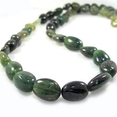 8-13mm Chrome Tourmaline Smooth Nugget - Beadsofcambay.com