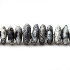 8-13mm Dendritic Opal German Faceted Rondelles 16 inch 95 beads - Beadsofcambay.com