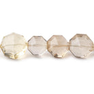 8-13mm Multi Gemstone Faceted Octagon Beads 16 inch 48 pieces - Beadsofcambay.com