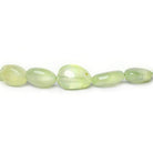 8-13mm Prehnite Beads Straight Drill Plain Nuggets 14.5 inch 39 pcs - Beadsofcambay.com