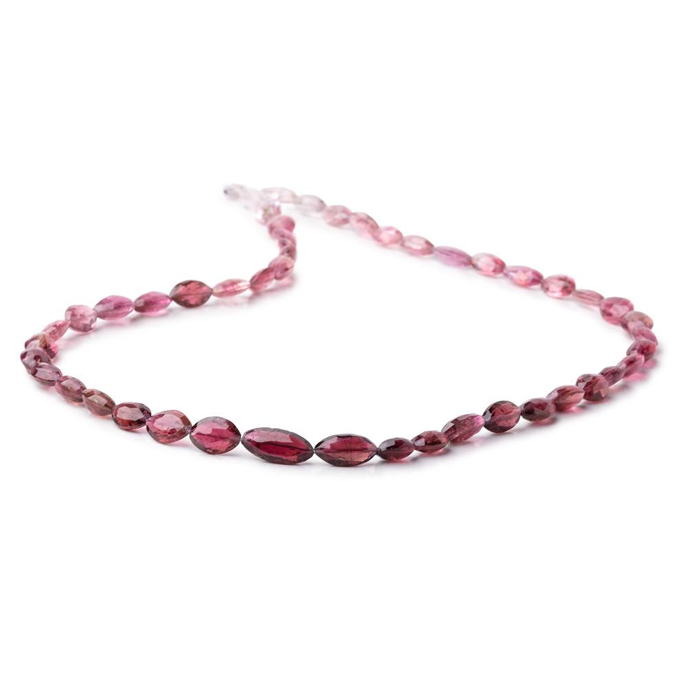 8-13mm Rubelite Tourmaline Faceted Marquise Beads 18 inch 49 pieces AAA - Beadsofcambay.com