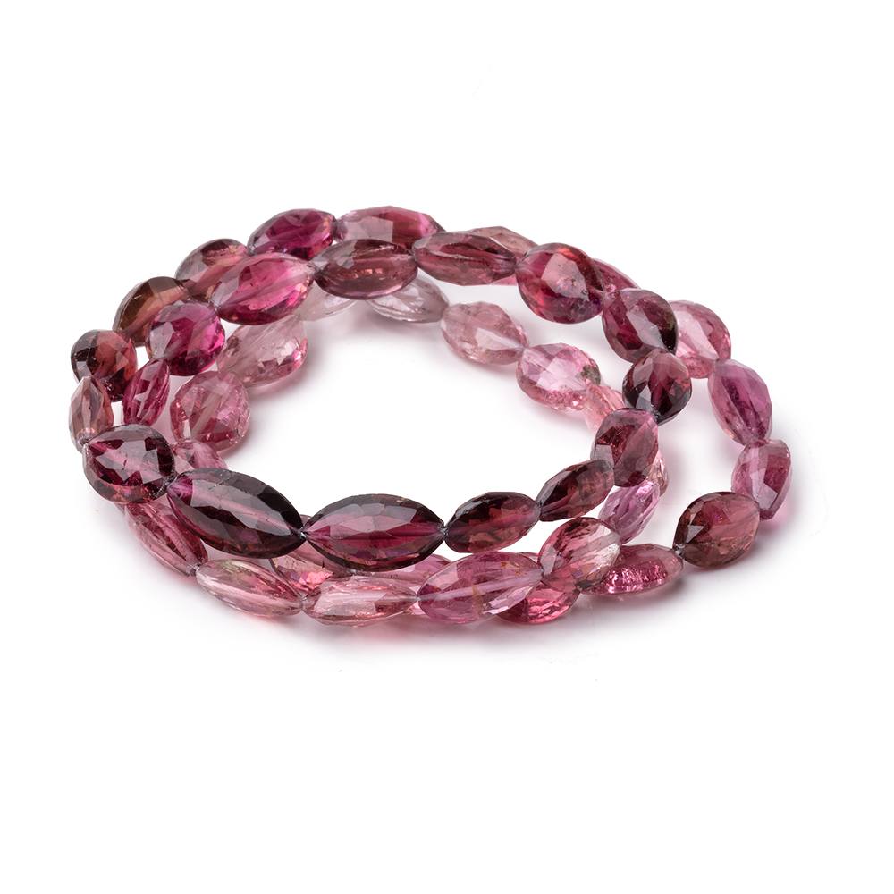 8-13mm Rubelite Tourmaline Faceted Marquise Beads 18 inch 49 pieces AAA - Beadsofcambay.com