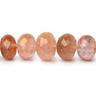 8-13mm Rutilated Quartz Faceted Rondelle Beads 16 inch 55 pieces - Beadsofcambay.com