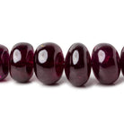 8-14mm Rhodolite Garnet plain rondelle beads 17 inch 74 AAA - Beadsofcambay.com