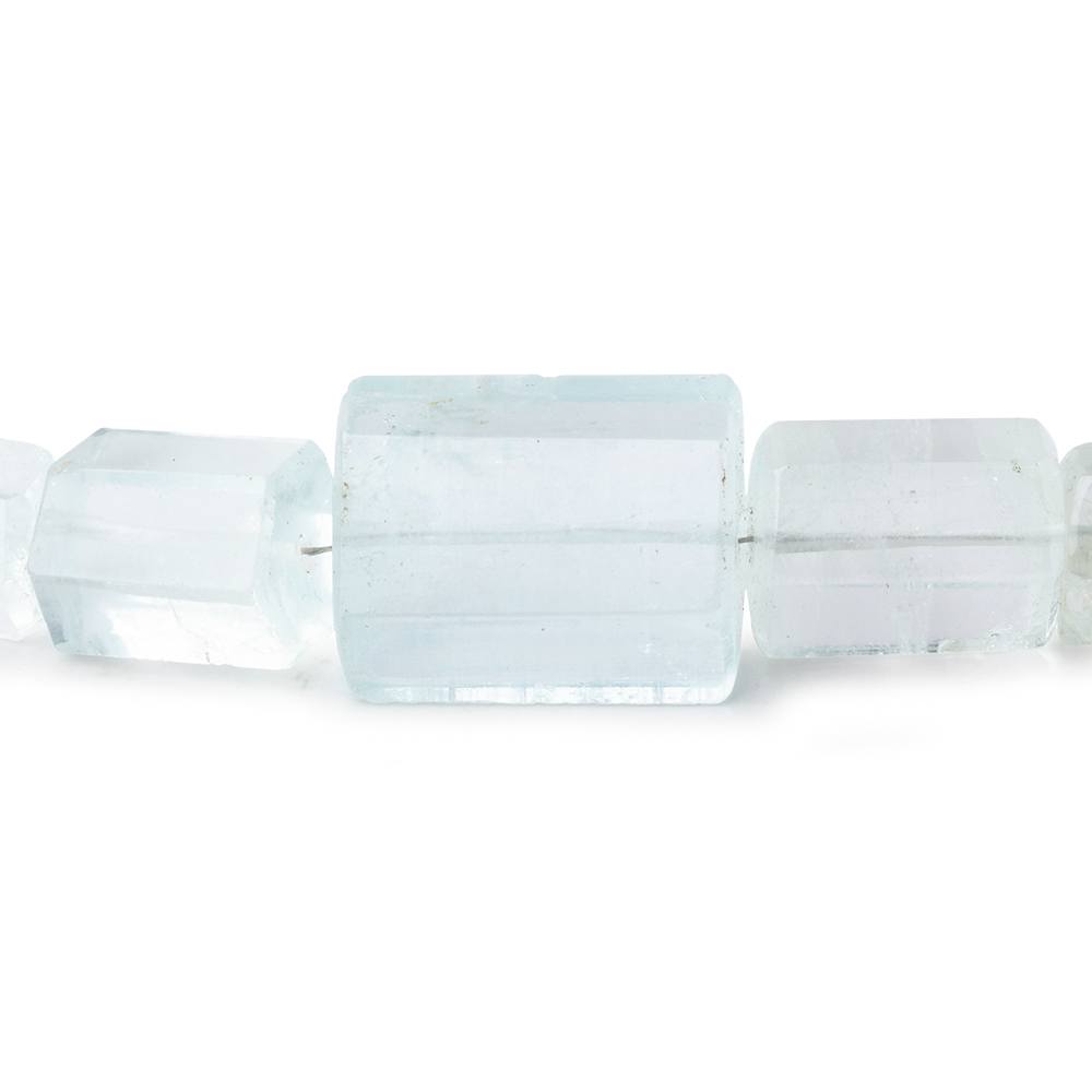 8-21mm Aquamarine Natural Straight Drilled Crystals 17 inch 35 beads - Beadsofcambay.com
