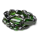 8-27mm Chrome Green Tourmaline Plain Nugget Beads 19 inch 35 pieces AAA - Beadsofcambay.com