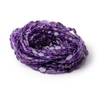 8-9mm Amethyst Plain Oval Beads 16 inch 40 pieces - Beadsofcambay.com