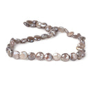 8-9mm Mystic Chocolate Moonstone faceted coins 14 inch 43 beads - Beadsofcambay.com
