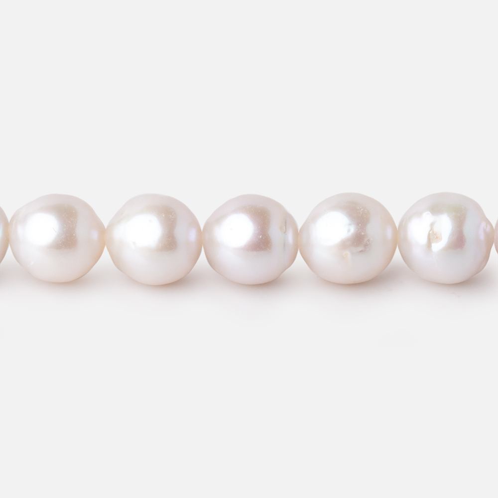 8-9mm Off White Petite Ultra Baroque Freshwater Pearls 16 inch 47 Beads AAA - Beadsofcambay.com