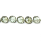 8-9mm Prasiolite faceted pillow beads 14 inch 34 pieces - Beadsofcambay.com