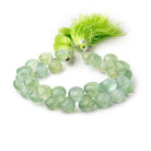 8-9mm Prehnite Faceted Candy Kiss Beads 6.75 inch 36 pieces - Beadsofcambay.com