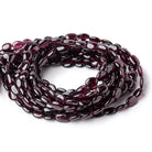 8-9mm Rhodolite Garnet Plain Nugget Beads 16 inch 44 pieces - Beadsofcambay.com