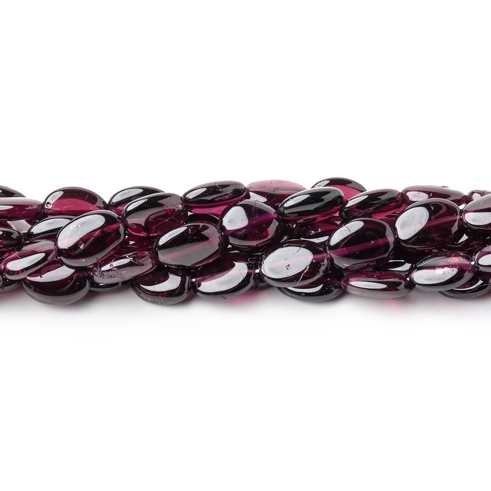 8-9mm Rhodolite Garnet Plain Nugget Beads 16 inch 44 pieces - Beadsofcambay.com