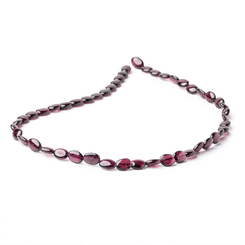 8-9mm Rhodolite Garnet Plain Nugget Beads 16 inch 44 pieces - Beadsofcambay.com