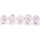 8-9mm Rose Quartz Faceted Twist Beads 16 inch 52 pieces - Beadsofcambay.com